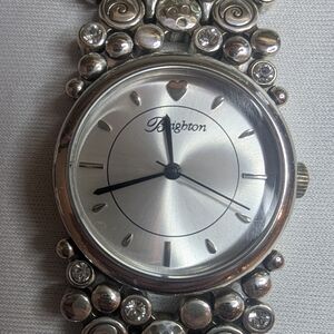 Brighton Joliet Plated Dress Watch with Crystal Accents